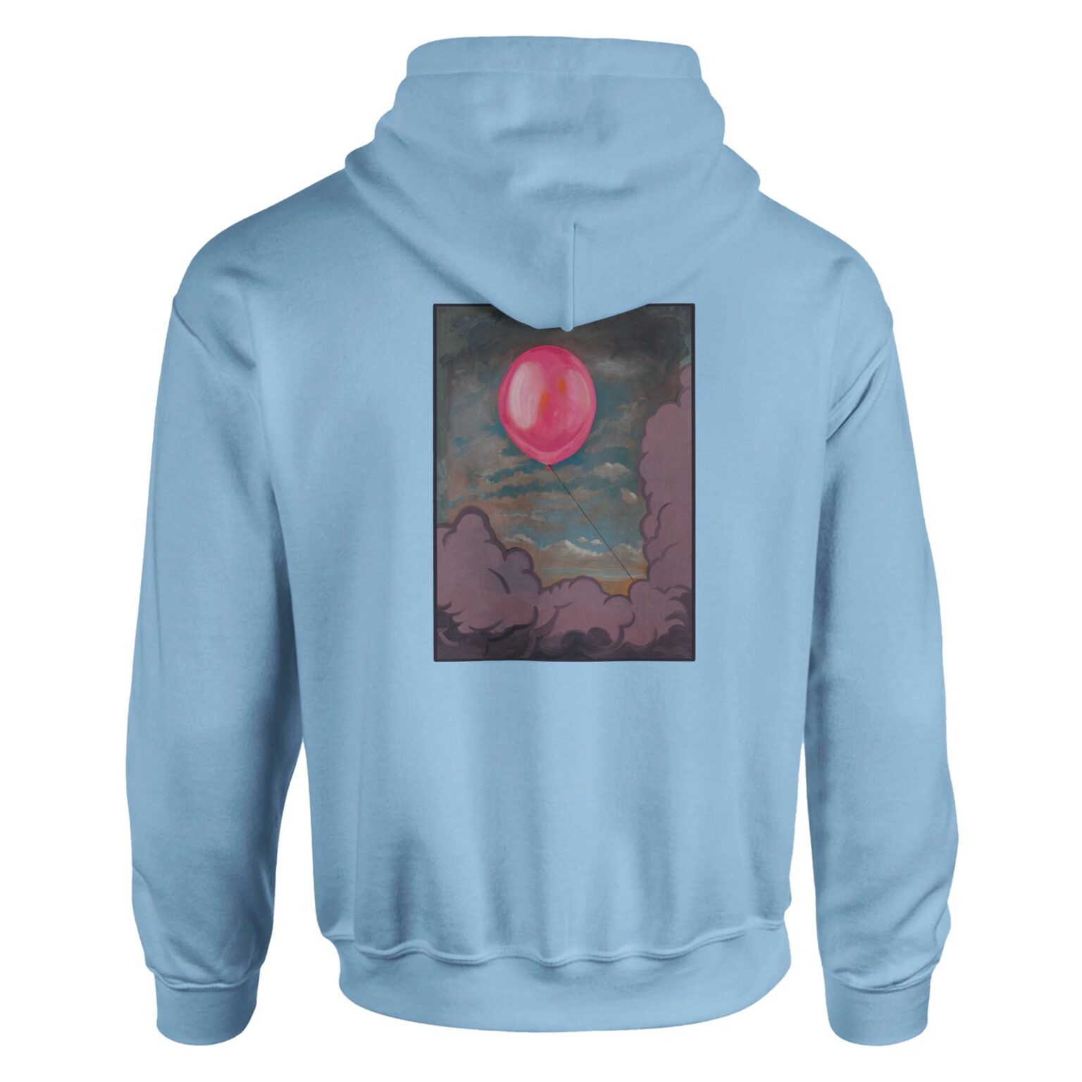 Hoodie – Balloon Full Print – Back – Splatter & Stitch