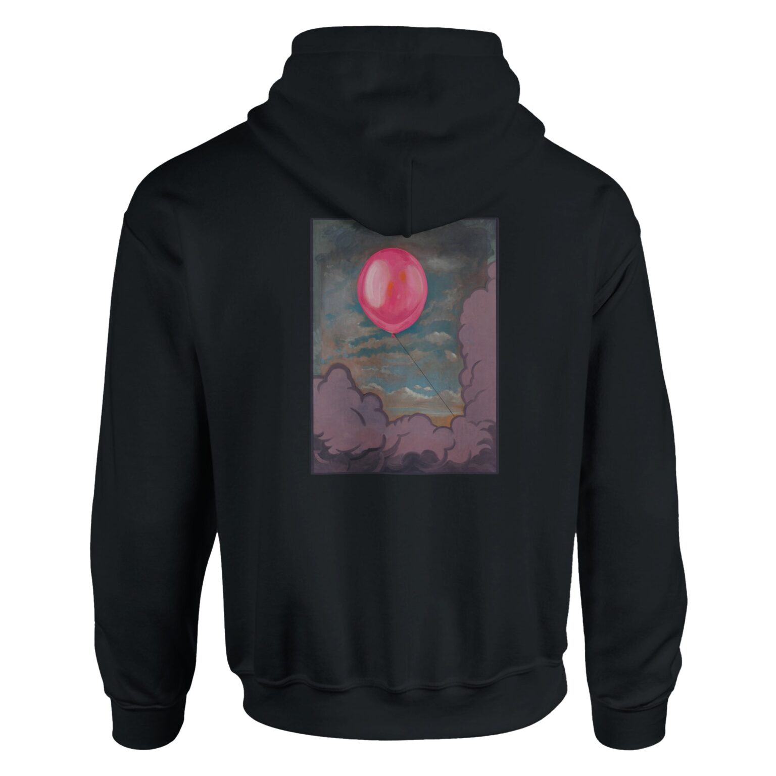 Hoodie – Balloon Full Print – Back – Splatter & Stitch